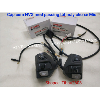 Cặp Cùm NVX Zin Mod Passing + Tắt Máy Cho Mio